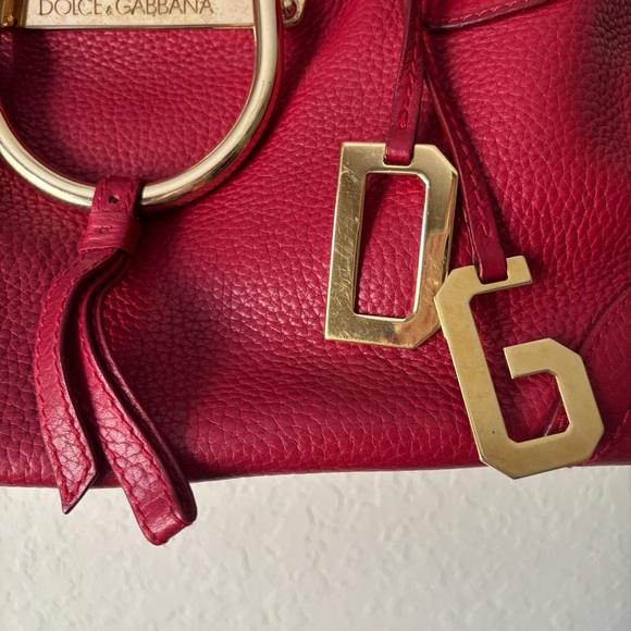 Dolce & Gabbana | Women's Red Leather Shoulder Bag - Picture 3 of 15